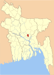 Dhaka locator map